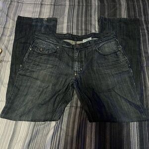 Black Label Men's Deep Indigo Relaxed Jeans